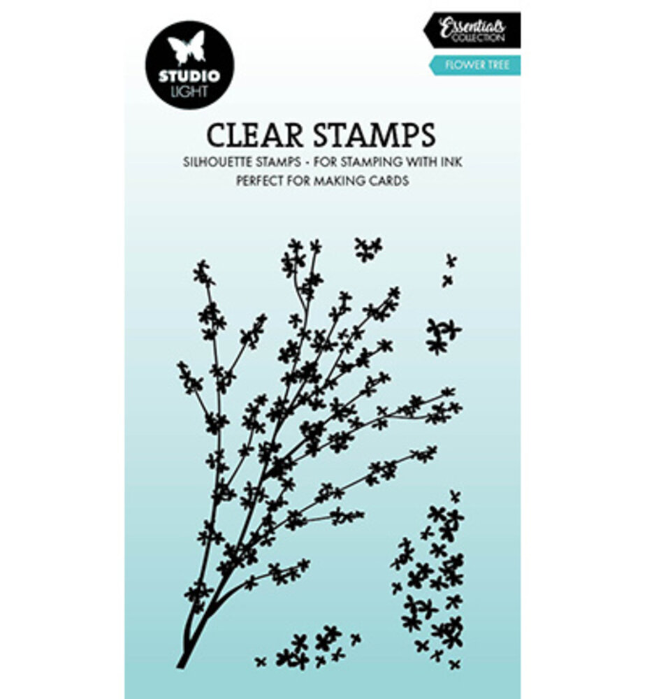 Studio Light PRE-ORDER Essentials Clear Stamps Flower Tree (SL-ES-STAMP913)