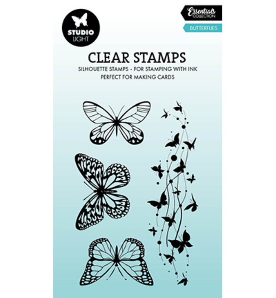 Studio Light PRE-ORDER Essentials Clear Stamps Butterflies (SL-ES-STAMP915)