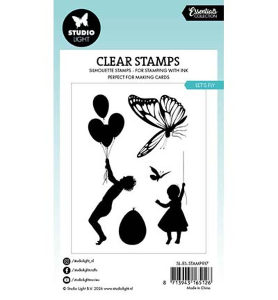 Studio Light PRE-ORDER Essentials Clear Stamps Let's Fly (SL-ES-STAMP917)