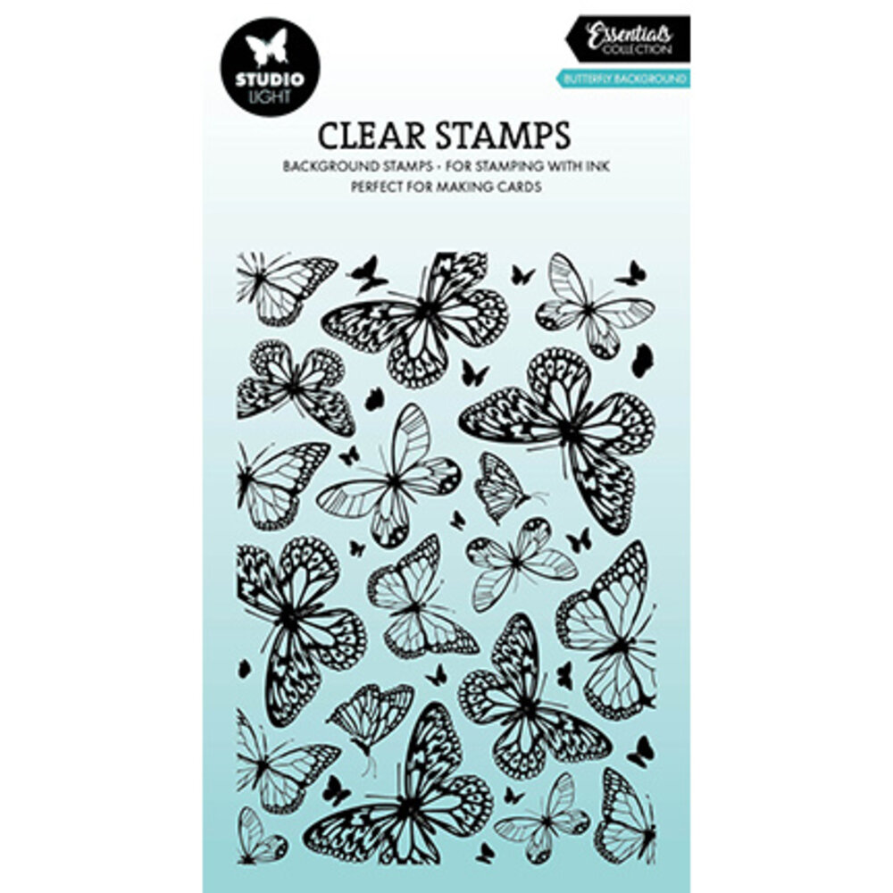 Studio Light Essentials Clear Stamps Butterflies Background (SL-ES-STA ...