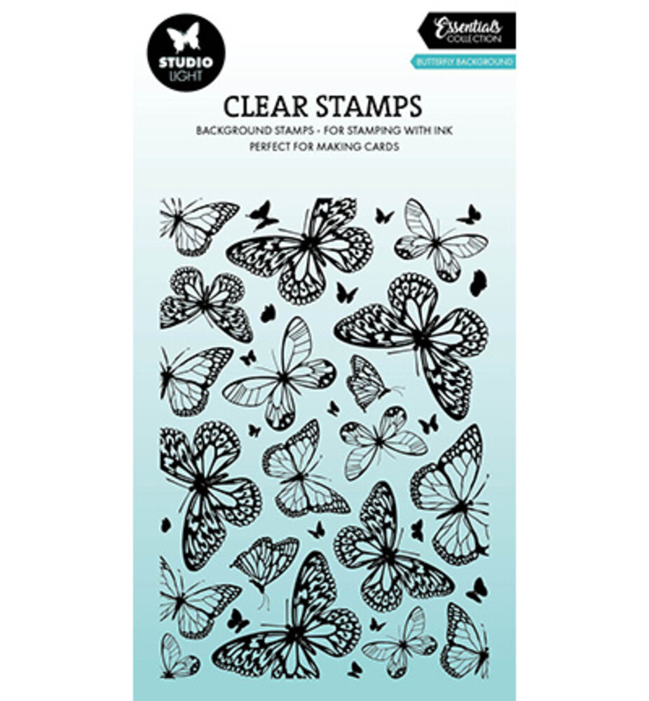Studio Light PRE-ORDER Essentials Clear Stamps Butterflies Background (SL-ES-STAMP919)