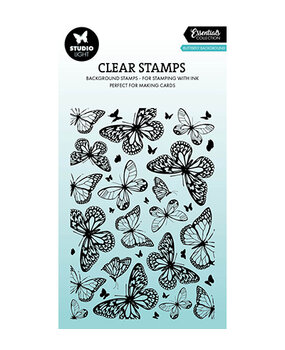 Studio Light PRE-ORDER Essentials Clear Stamps Butterflies Background (SL-ES-STAMP919)