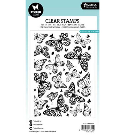 Studio Light Essentials Clear Stamps Butterflies Background (SL-ES-STAMP919)