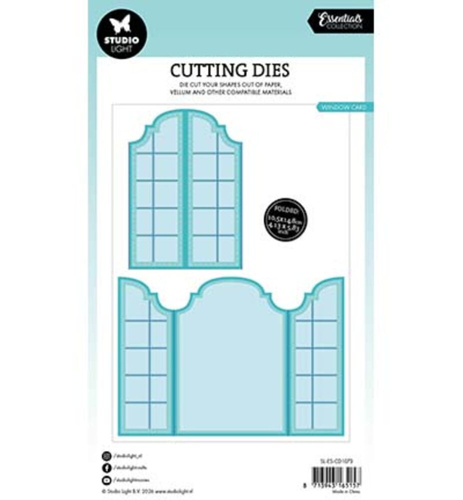 Studio Light PRE-ORDER Essentials Snijmal Window Folding Cardshape (SL-ES-CD1073)