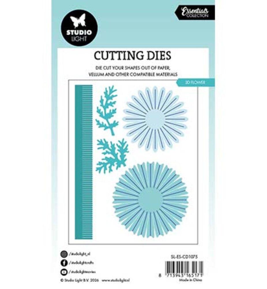 Studio Light PRE-ORDER Essentials Snijmal 3D Flowers (SL-ES-CD1075)