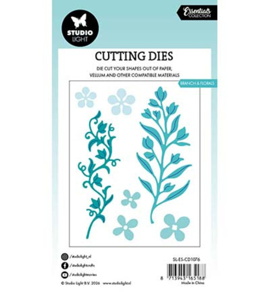 Studio Light PRE-ORDER Essentials Snijmal Branch & Florals (SL-ES-CD1076)