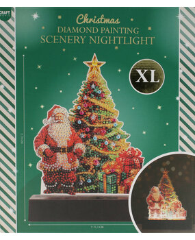 Craft Sensations Christmas Tree Diamond Painting Scenery Nightlight (3217277)