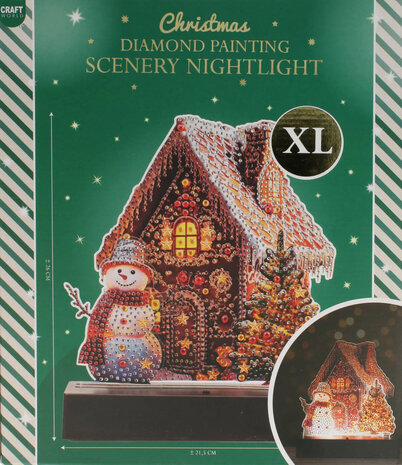 Craft Sensations Frosty's Cozy Cabin Diamond Painting Scenery Nightlight (3217277) Craft Sensations Frosty's Cozy Cabin Diamond Painting Scenery Nightlight (3217277)