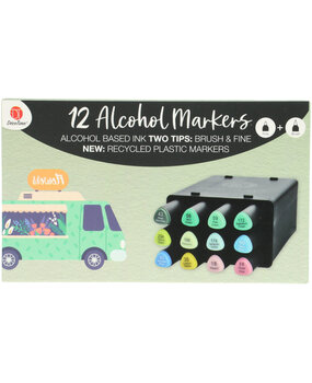 DécoTime 12 Alcohol Markers Olive Green (3005439)