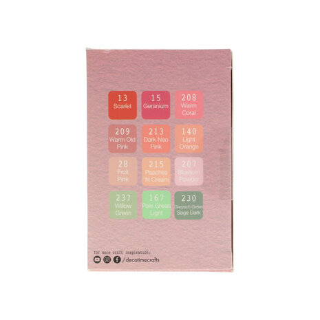 DécoTime 12 Alcohol Markers Fruit Pink (3005439)