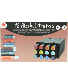 DécoTime 12 Alcohol Markers Burgundy (3005439)