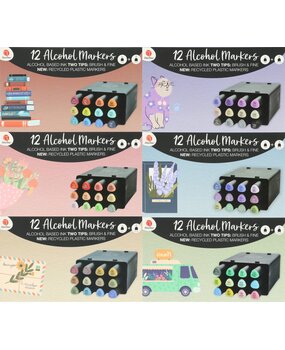 DécoTime Hushed Hues WAVE Alcohol Markers (3005439)