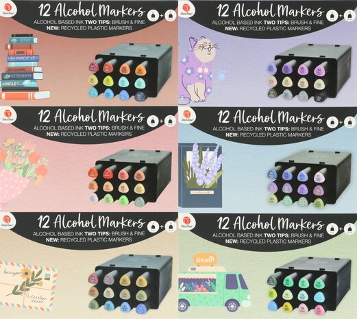 DécoTime Hushed Hues WAVE Alcohol Markers (3005439)