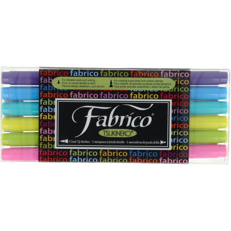 Tsukineko VersaCraft Fabrico Marker Set Gemstones (6pcs) (FAM-6G)