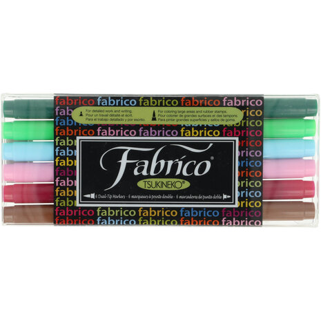Tsukineko VersaCraft Fabrico Marker Set Arboretum (6pcs) (FAM-6A)