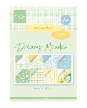 Marianne Design PRE-ORDER Dreamy Meadow A4 Pretty Papers Bloc (PK9219)