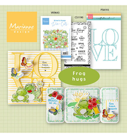 Marianne Design PRE-ORDER Die-cuts Eline's Frogs (VK9643)