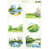 Marianne Design PRE-ORDER Waterfront A4 Decoupage Backgrounds (VK9641)