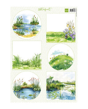 Marianne Design Waterfront A4 Decoupage Backgrounds (VK9641)