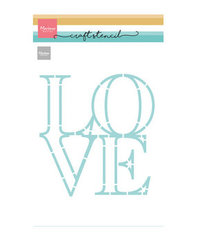 Marianne Design PRE-ORDER Craft Stencil A5 LOVE (PS8193)