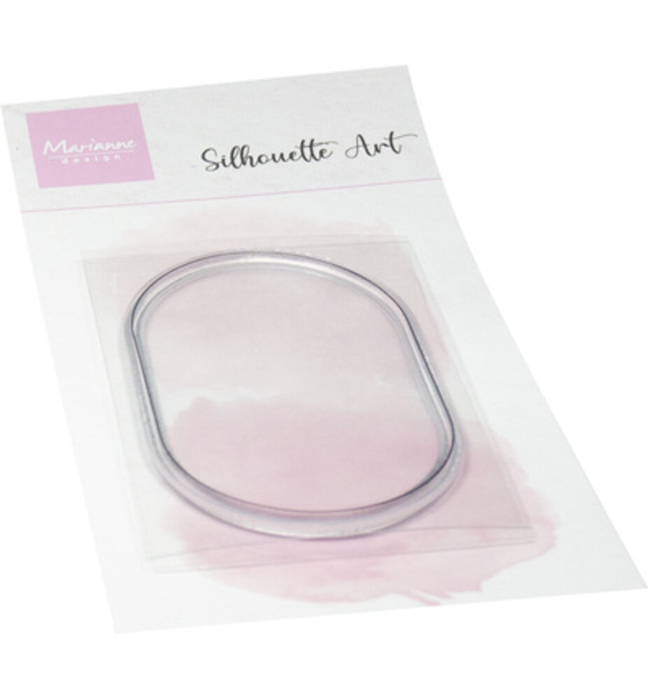 Marianne Design Silhouette Art Clear Stamps Oval Frame (CS1187)