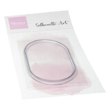 Marianne Design PRE-ORDER Silhouette Art Clear Stamps Oval Frame (CS1187)