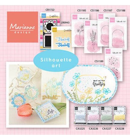 Marianne Design Silhouette Art Clear Stamps Dome Frame (CS1188)