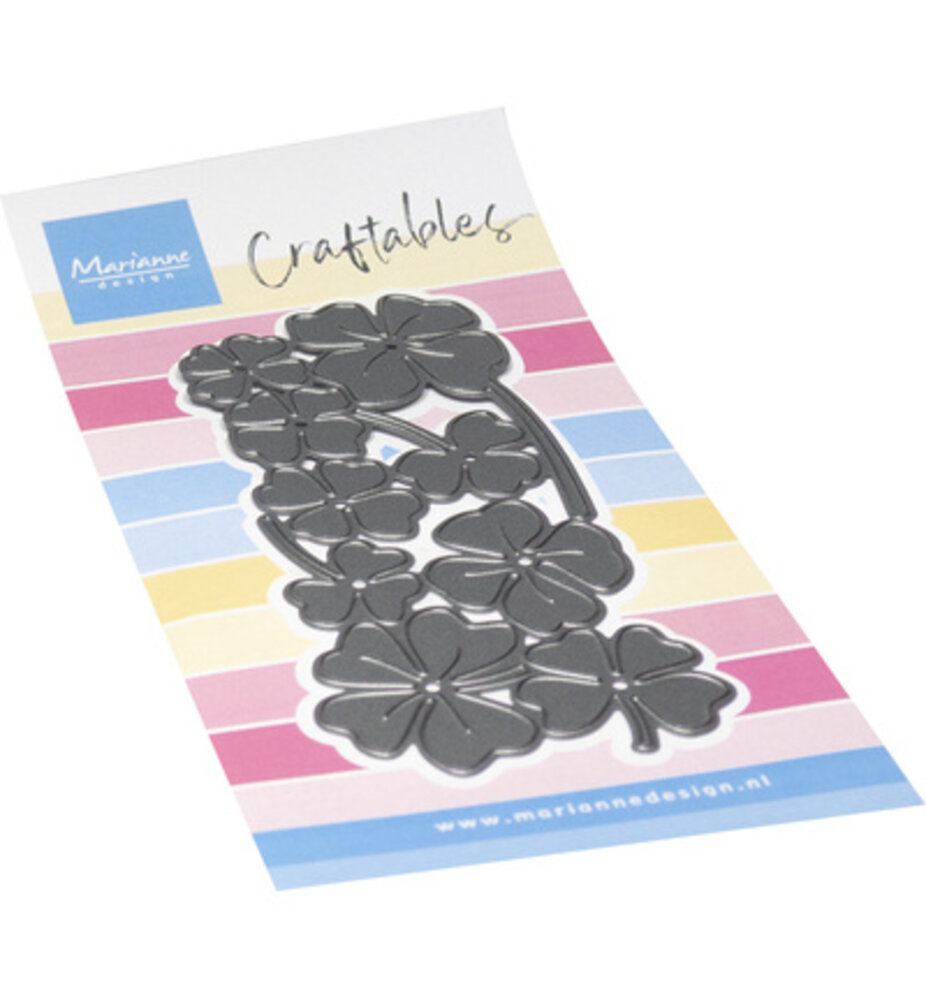 Marianne Design PRE-ORDER Craftables Punch die XL Clovers (CR1719)