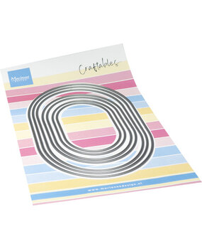 Marianne Design PRE-ORDER Craftables Oval Rectangle (CR1721)