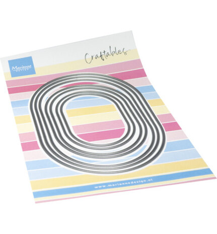 Marianne Design PRE-ORDER Craftables Oval Rectangle (CR1721)