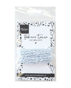Marianne Design Bakers Twine Light Blue/White (CA3225)