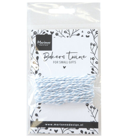 Marianne Design Bakers Twine Light Blue/White (CA3225)
