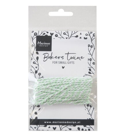 Marianne Design PRE-ORDER Bakers Twine Mint/White (CA3227)