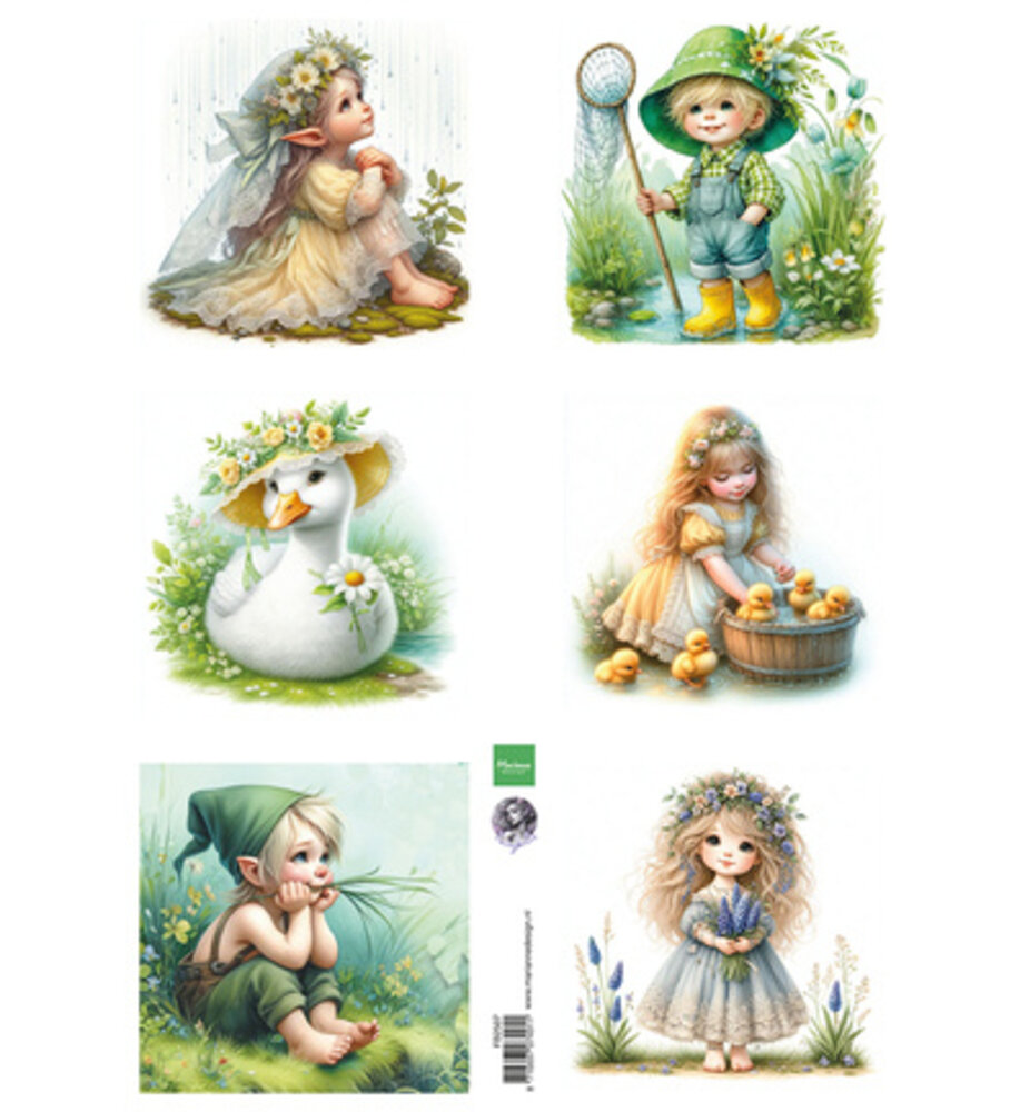 Marianne Design PRE-ORDER Knipvel A4 Cosy Spring by Fairybells (FB2507)