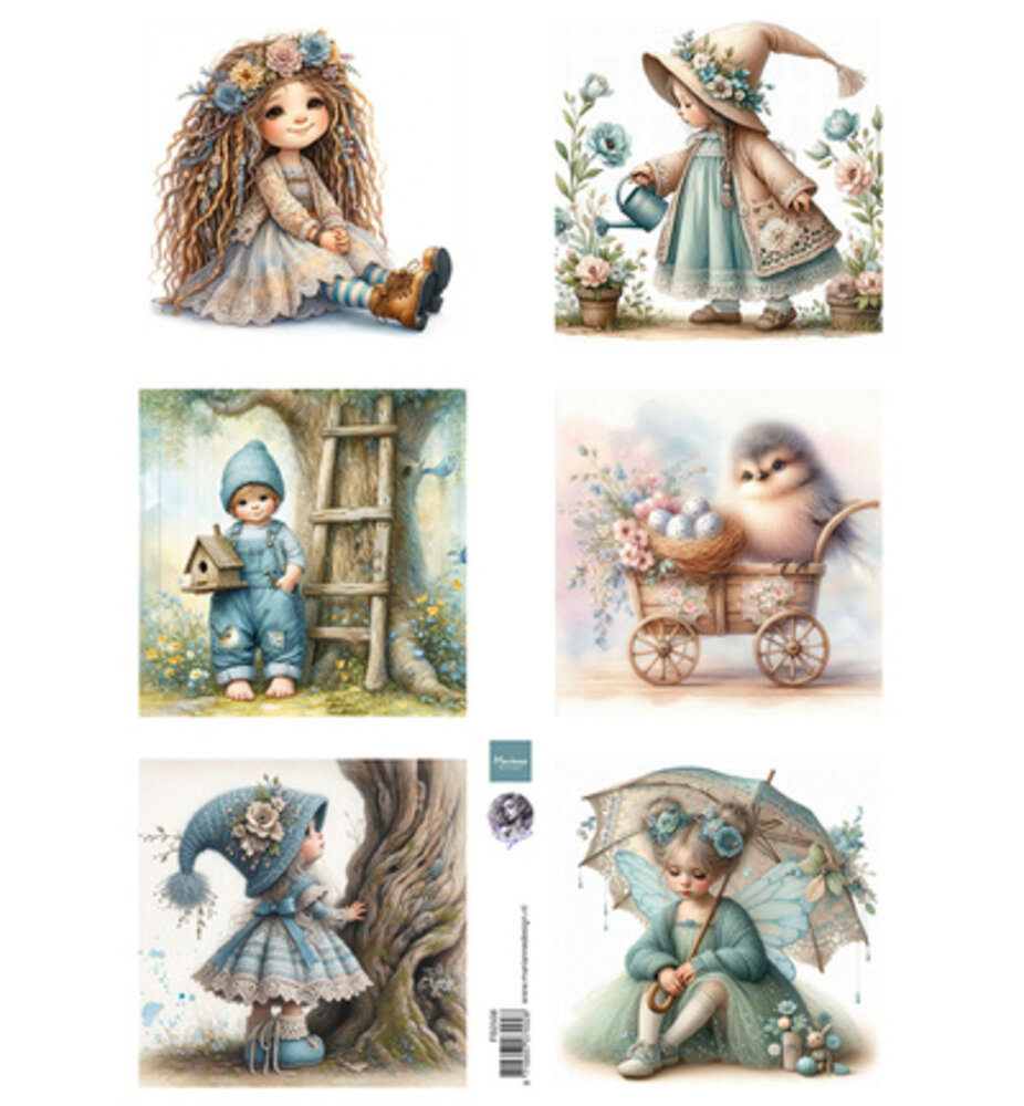 Marianne Design PRE-ORDER Knipvel A4 Dreamy Spring by Fairybells (FB2508)