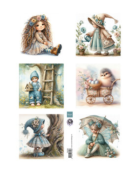 Marianne Design PRE-ORDER Knipvel A4 Dreamy Spring by Fairybells (FB2508)