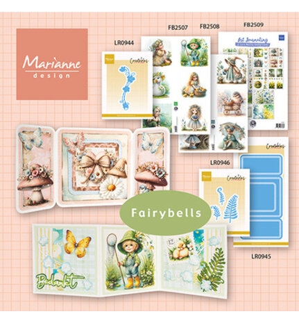 Marianne Design PRE-ORDER Knipvel A4 Dreamy Spring by Fairybells (FB2508)
