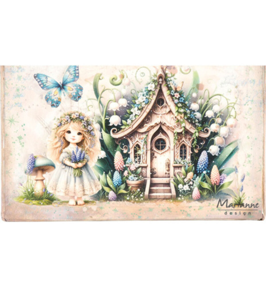 Marianne Design PRE-ORDER A4 Art Journaling Sring Set by Fairybells (FB2509)