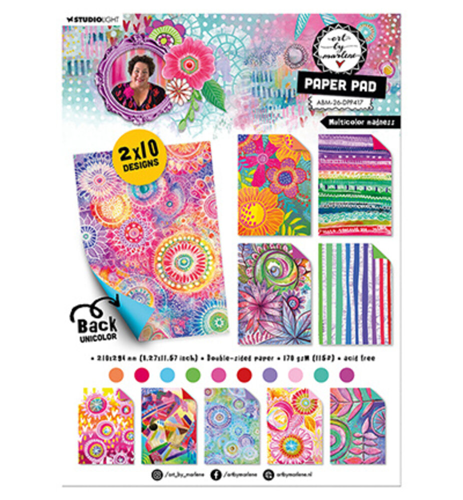 Studio Light Multicolor Madness A4 Paper Pad (ABM-26-DPP417)