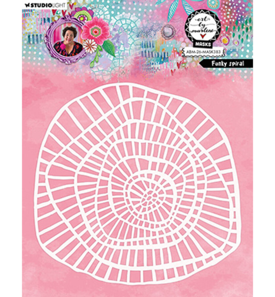 Studio Light Masking Stencil Funky Spiral (ABM-26-MASK383) Studio Light Masking Stencil Funky Spiral (ABM-26-MASK383)