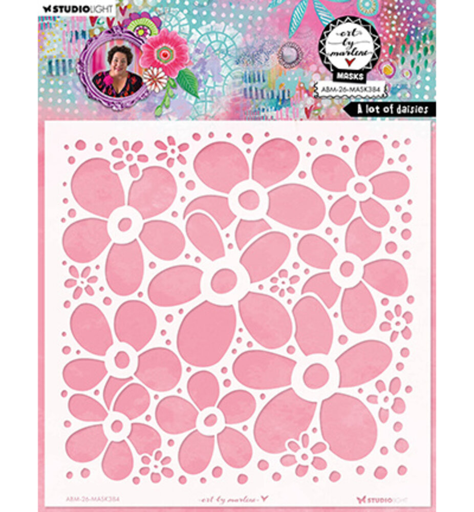 Studio Light PRE-ORDER Masking Stencil A lot of Daisies (ABM-26-MASK384)