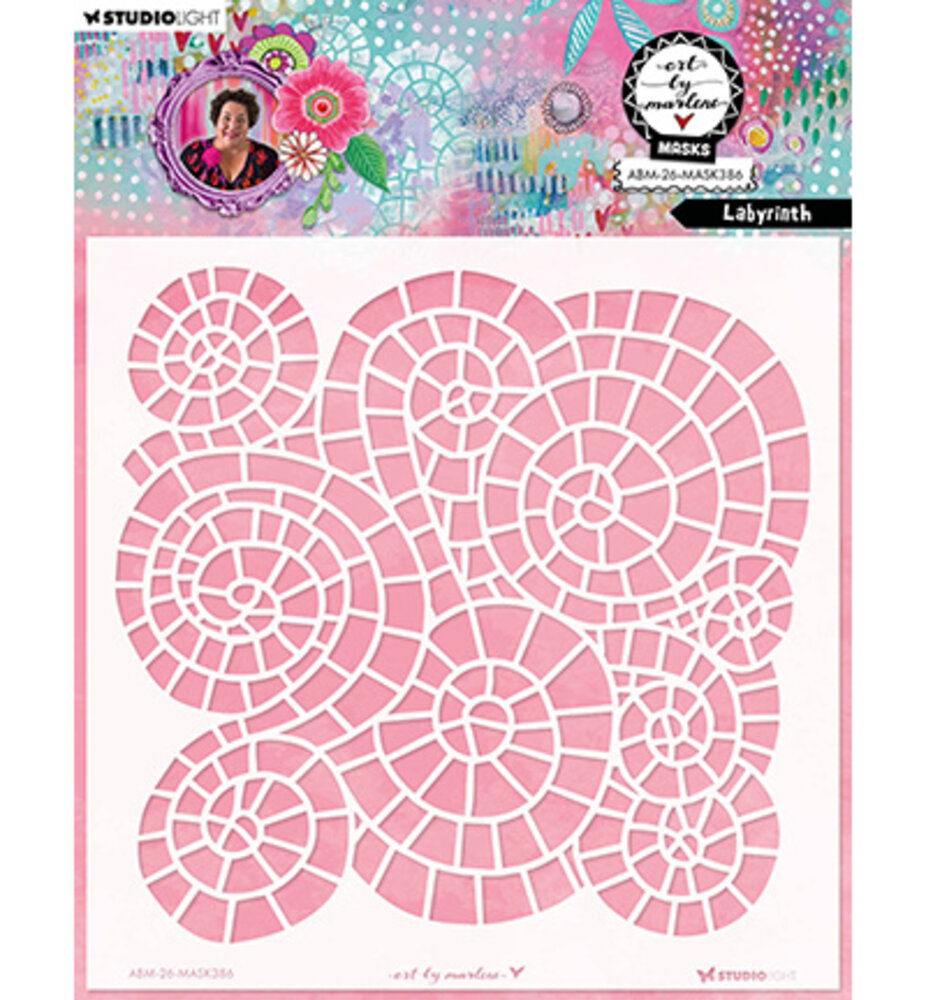 Studio Light Masking Stencil Labyrinth (ABM-26-MASK386) Studio Light Masking Stencil Labyrinth (ABM-26-MASK386)