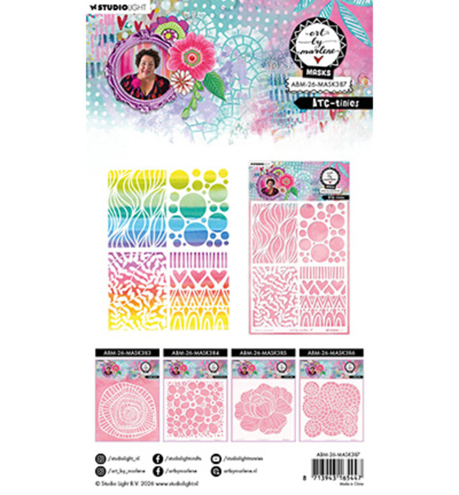 Studio Light Masking Stencil ATC-Tinies (ABM-26-MASK387)