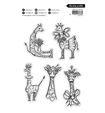 Studio Light PRE-ORDER Clear Stamp Dazzling Giraffes (ABM-26-STAMP920)