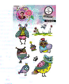Studio Light PRE-ORDER Clear Stamp An Owl Party (ABM-26-STAMP923)