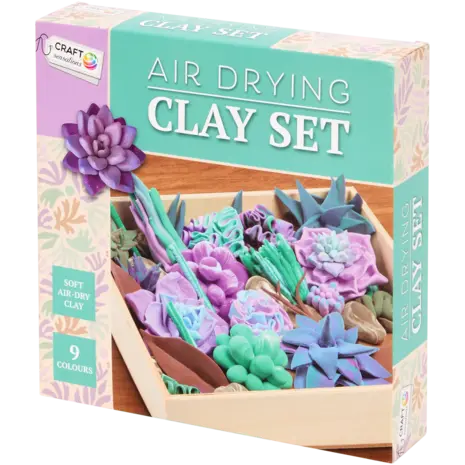 Craft Sensations Purple Flower Air Drying Clay Set (3214291)
