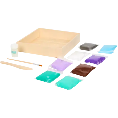 Craft Sensations Purple Flower Air Drying Clay Set (3214291)