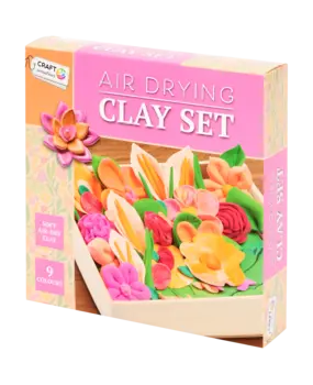 Craft Sensations Pink Flower Air Drying Clay Set (3214291)