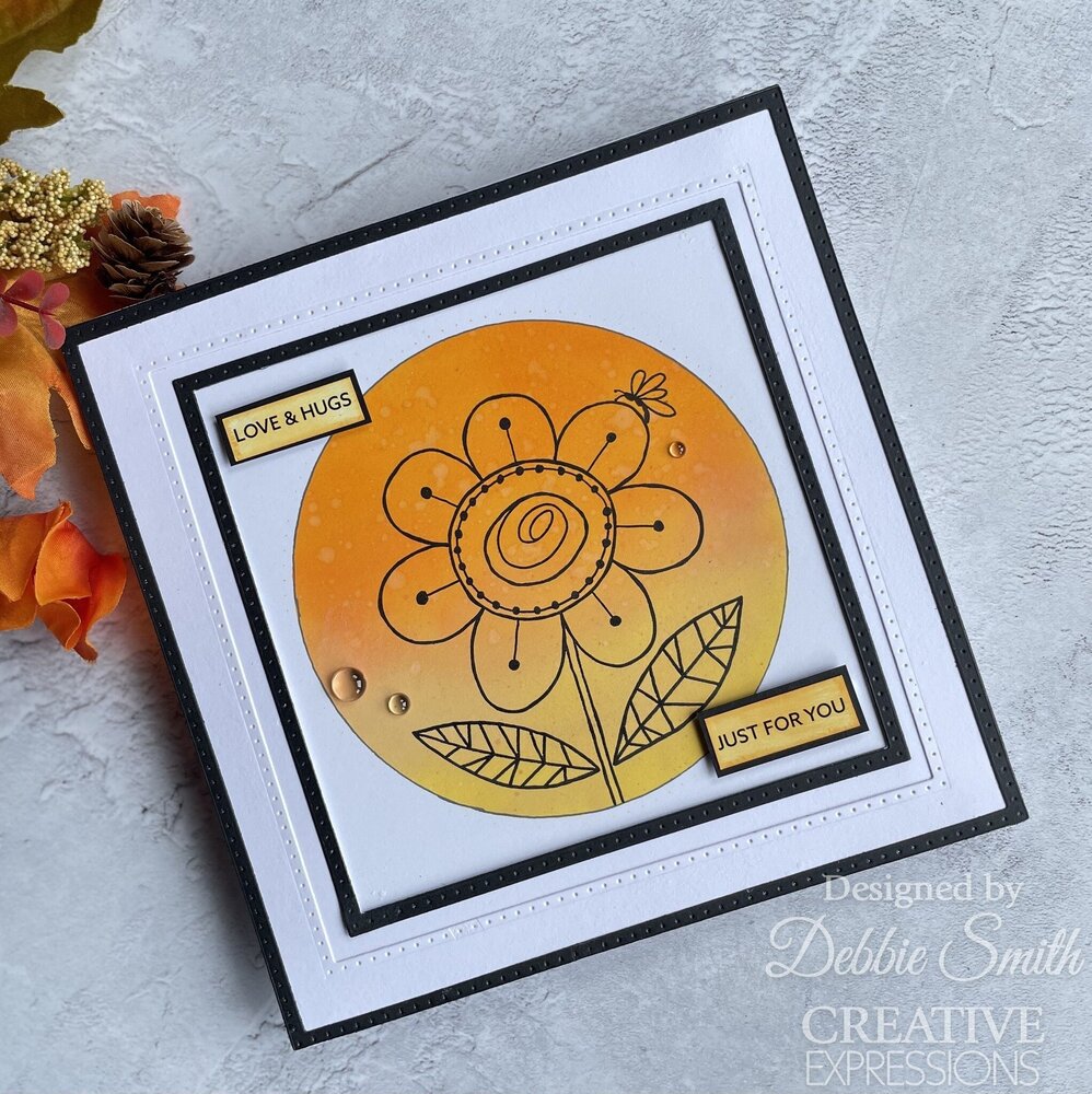 Woodware Petal Doodles Pretty Place Clear Stamps (JGS863) (OUTLET)