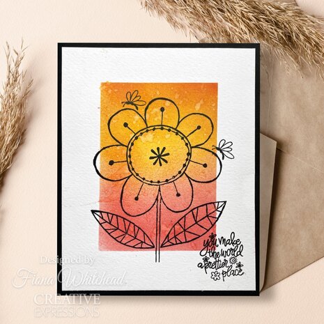 Woodware Petal Doodles Pretty Place Clear Stamps (JGS863) (OUTLET)